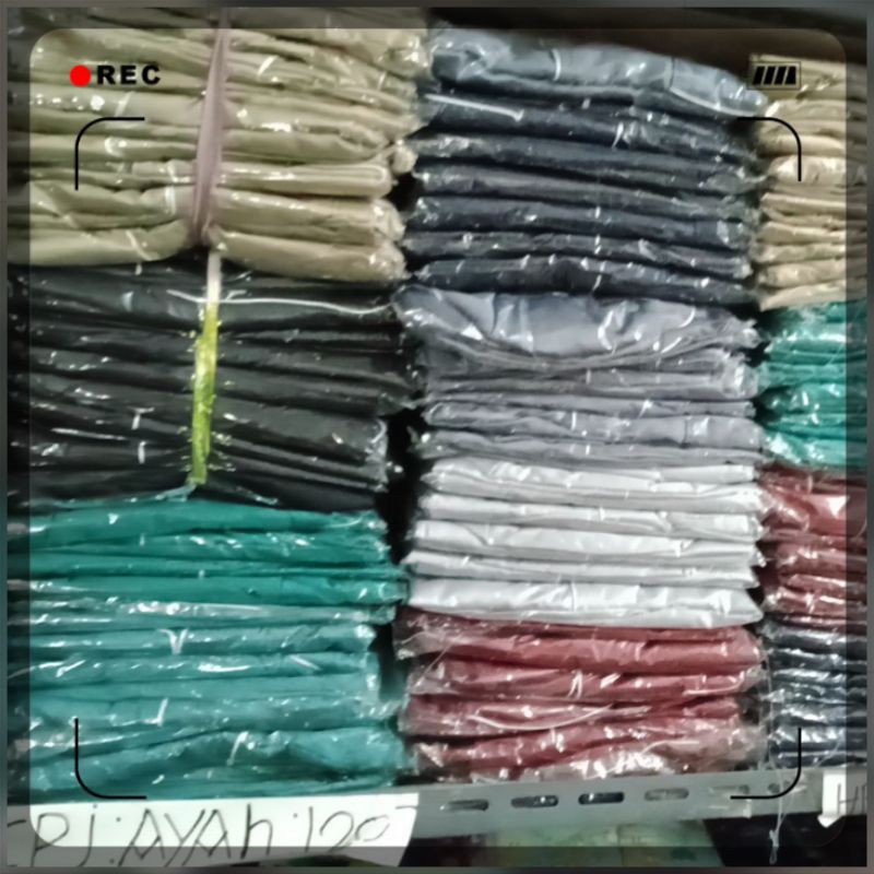 Piyama Pria / CowokJumbo Satin Polos Setelan Celana Panjang