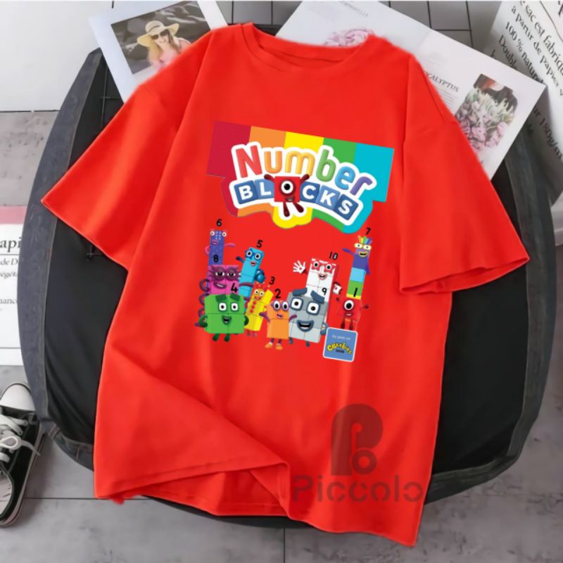 baju kaos anak nomber blockes