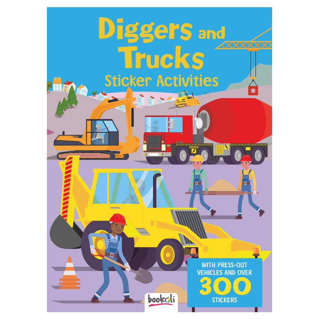 Sticker Activities : Diggers and Trucks