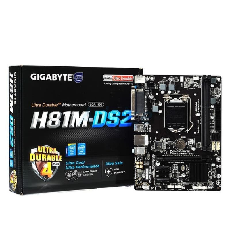 MOBO MOTHERBOARD H81 GIGABYTE H81 M DS2 LGA1150 DDR3 ORIGINAL