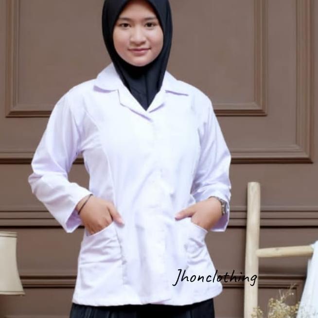 [KODE PRODUK YTIFM7540] Baju Dinas Putih Wanita Seragam Putih PNS Baju Putih PDH Wanita BAJU PPL Ser