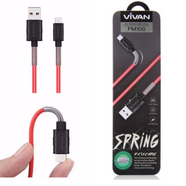 KABEL DATA VIVAN UMICRO FM100 - MERAH