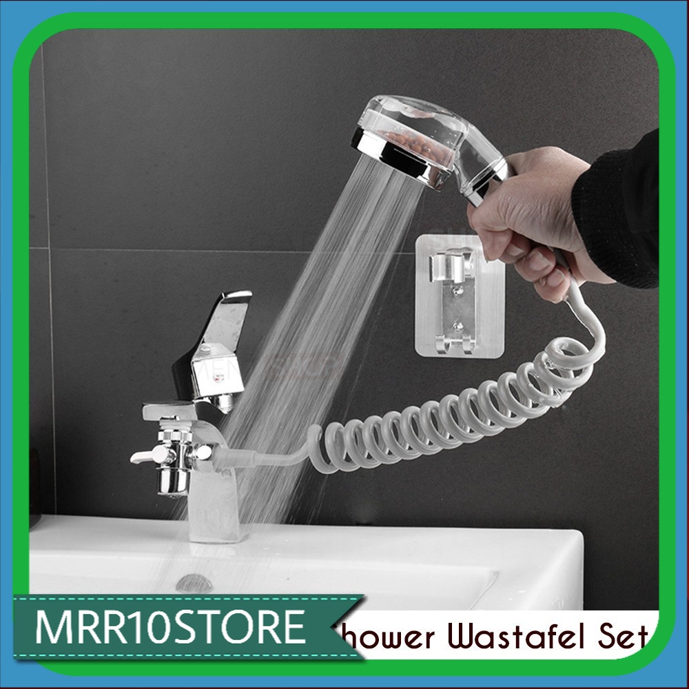 Shower Kamar Mandi Kran Selang Air Wastafel Dapur Set Cuci Rambut Tangan Piring