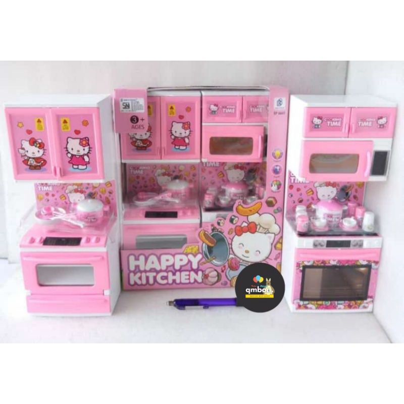 Mainan Anak Perempuan Happy Kitchen Masak Masakan Cooking Play Set-4