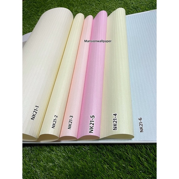 Wallpaper Dinding Polos Putih Kuning Hijau Pink Biru Pastel Soft