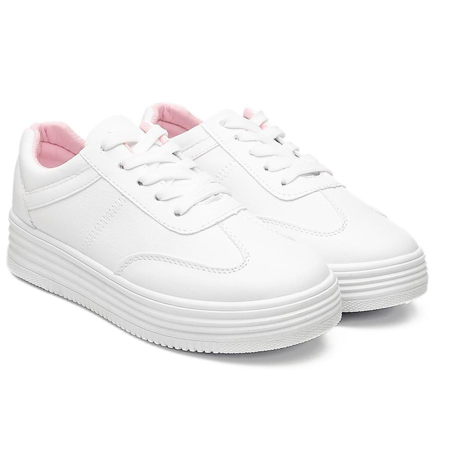 ✱ PVN Jongsuk Sepatu Sneakers Wanita Tali Putih Sepatu Kets Shoes Casual 288 ➼
