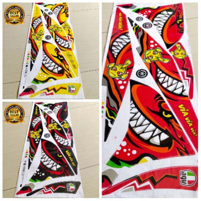 striping yamaha jupiter mx new 135 2010-2014 SHARK HIU THAILAND KUALITAS TERBAIK TER MURAH