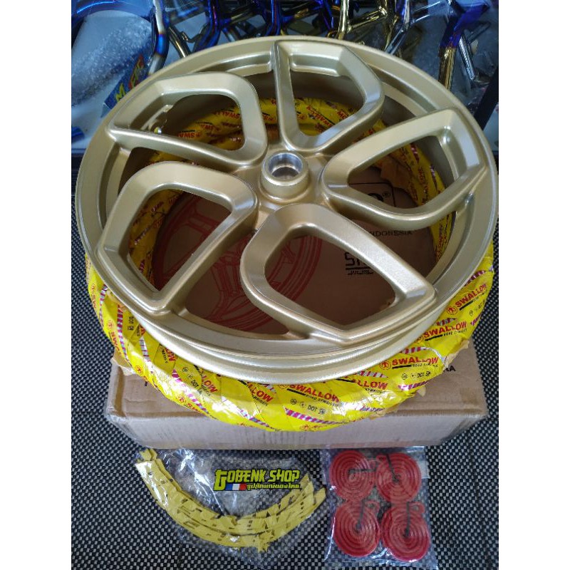 PAKET BABYLOOK VELG CHEMCO PENTA DAN EVO MATIC HONDA DAN YAMAHA UK 215 250 RING 14