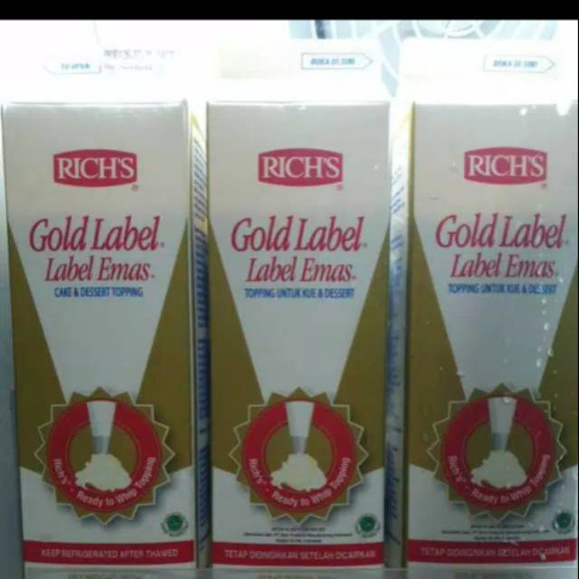 

Whipphing cream gold label rich 907gr