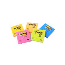 Post it Warna Warni 654 (1 pad/ 1 Pcs ) / Post It 3M 654 Warna Warni