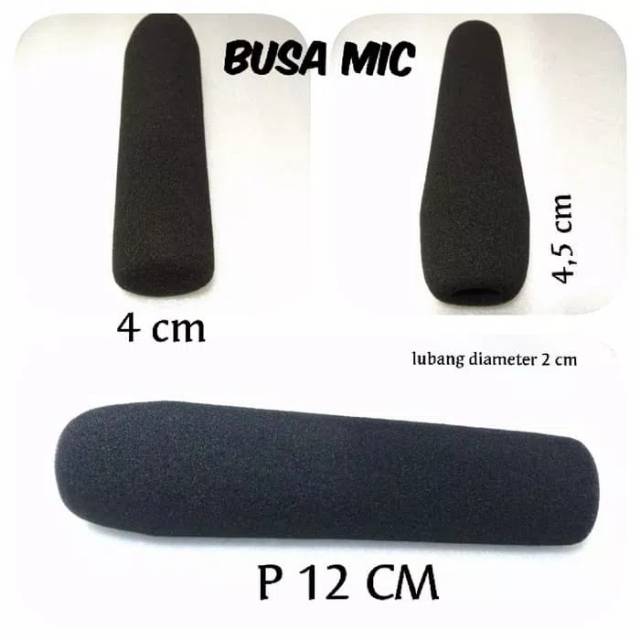BUSA MIC CONDENSER 12 CM POLOS BLACK