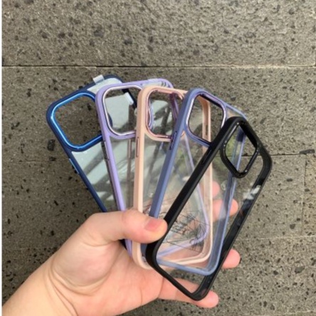 PROMO CUCI GUDANG Chrome titan hybrid iPhone 11, 11 pro, 11 promax, 12, 12 pro, 12 promax, 13, 13 pr