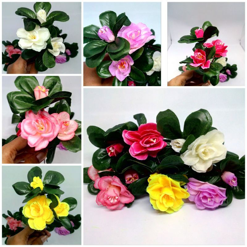 Bunga Hias Seserahan Hantaran Bunga Artificial 3 Kuntum