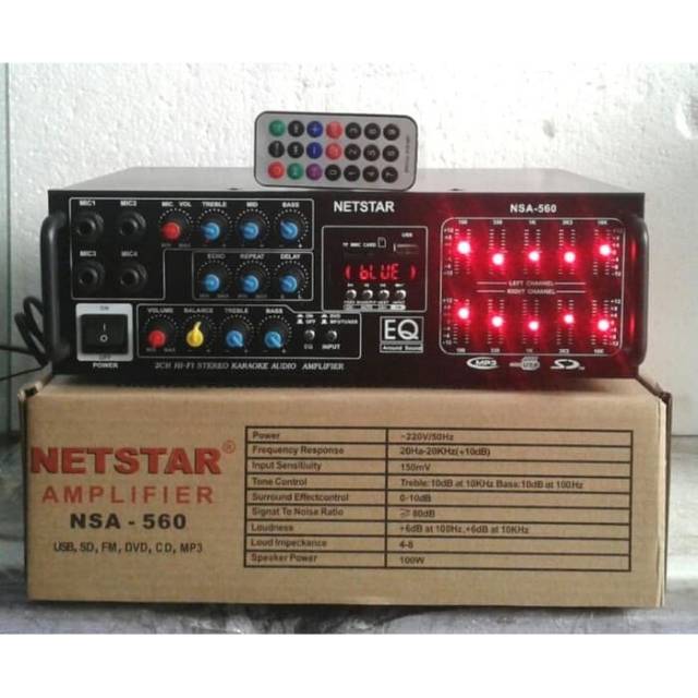 Amplifer karaoke NETSTAR NSA-560 Bluethoot