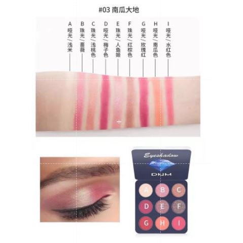 DNM Eyeshadow Palette 9 Warna Diamond New