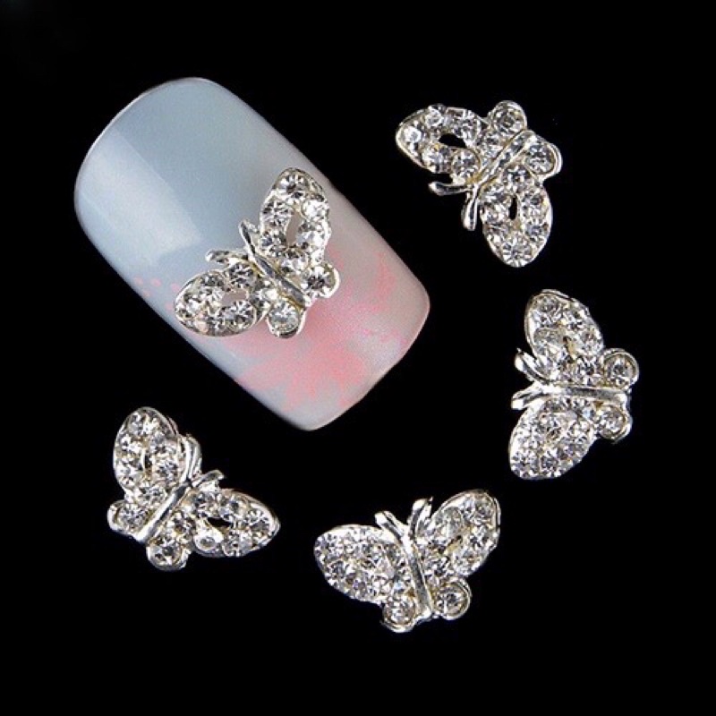 Kupu Nailart mini Bahan nail art kuku Palsu Fake nail Bahan Craft tasbih digital swarovski