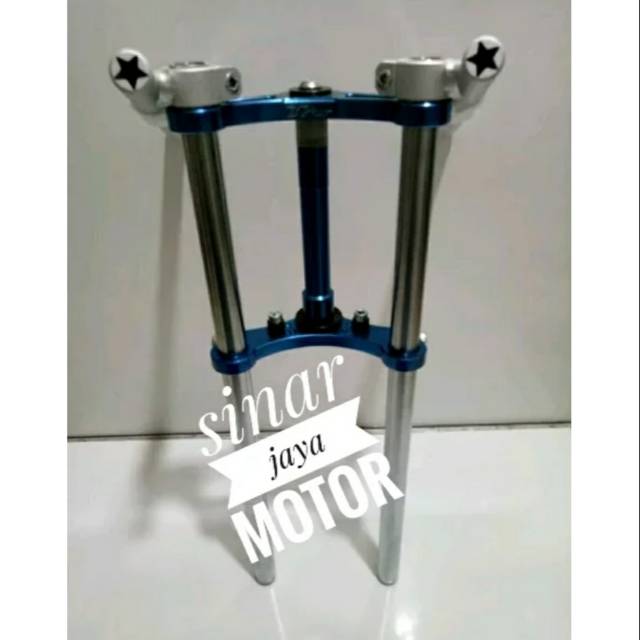 Segitiga shock depan avacham plus stang drag 15 drajat  diameter 26m  satria fu 150  1set