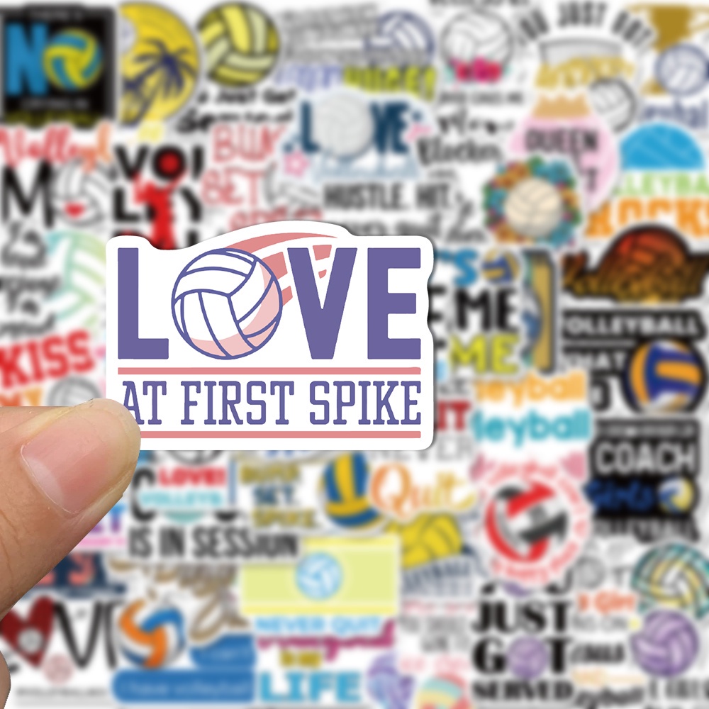 50 Pcs Stiker Desain Voli Tahan Air Untuk Dekorasi Case Laptop Dan Ponsel