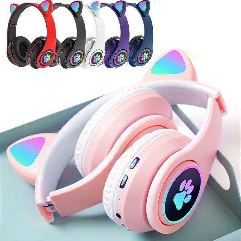 [RO ACC] HEADSET BLUETOOTH MOTIF TELINGA KUCING / HEADPHONE CAT BANDO