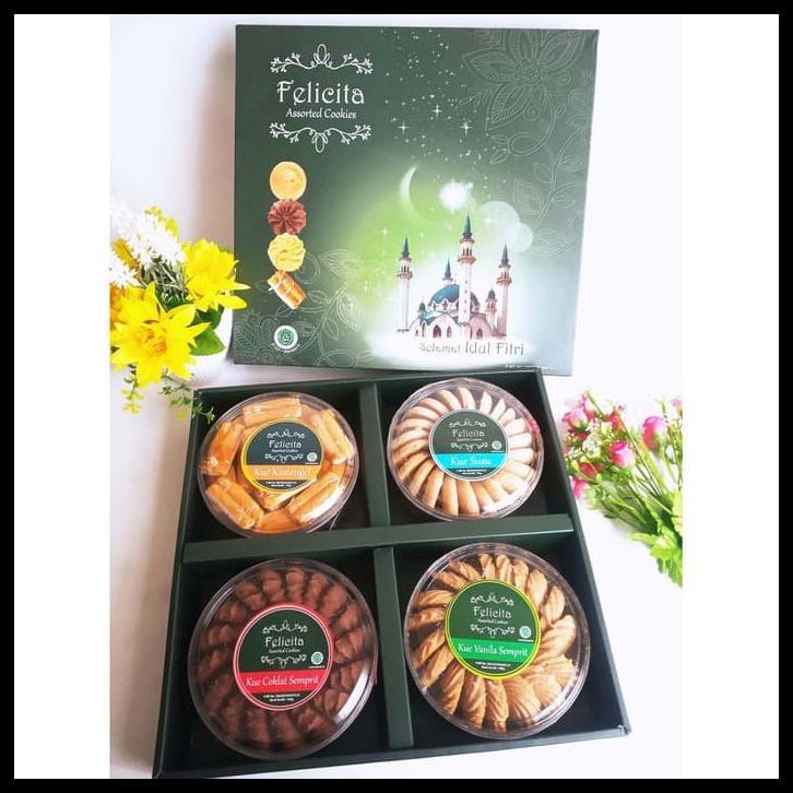 

Paket Hampers Kue Lebaran / Parcel Idul Fitri - FELICITA ISI 4