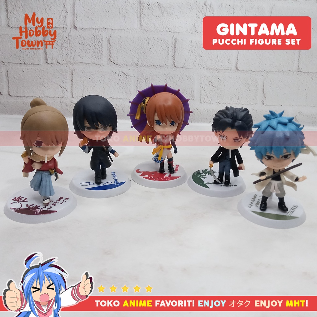 Figure Anime Gintama The Movie Set Of 5 Gintoki Okita Kagura Hijikata Shinpachi