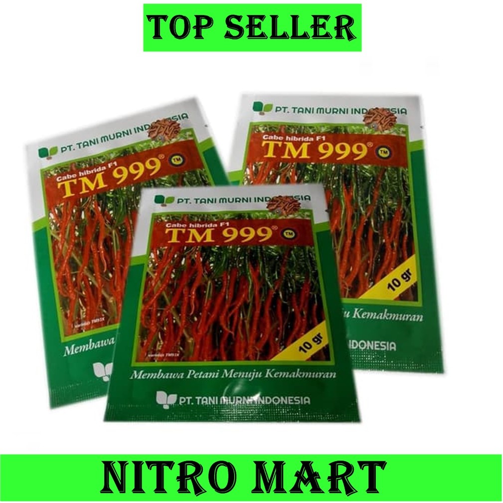 Benih/Bibit Pertanian Cabe atau Cabai Kriting -- TM 999 (10 gram)