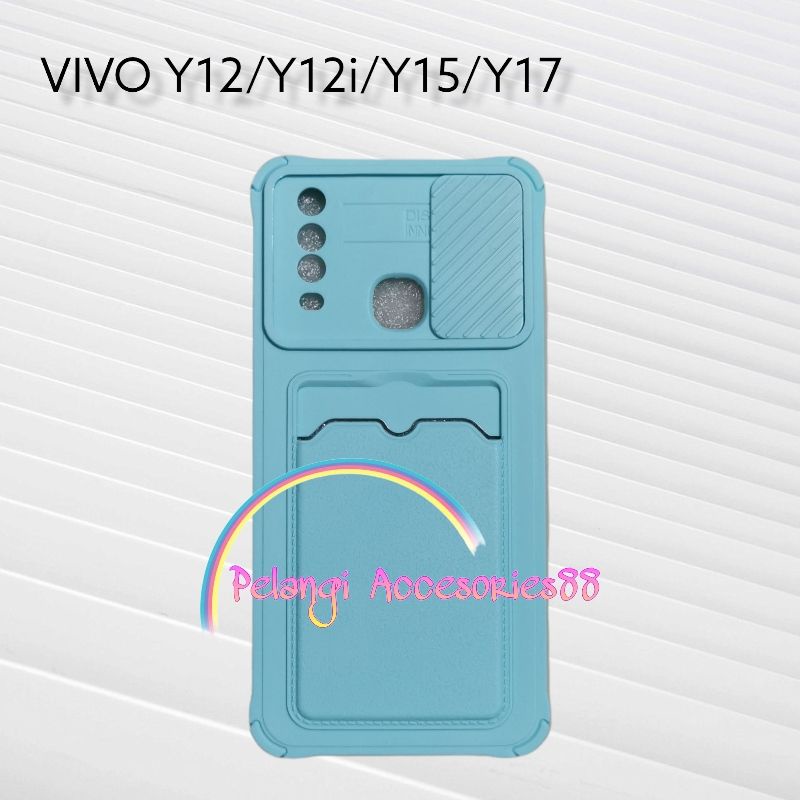 CASE VIVO Y11 / Y12 / Y12i / Y15 / Y17 CASE SOFTCASE SLEDING SLOT CARD WARNA WARNI