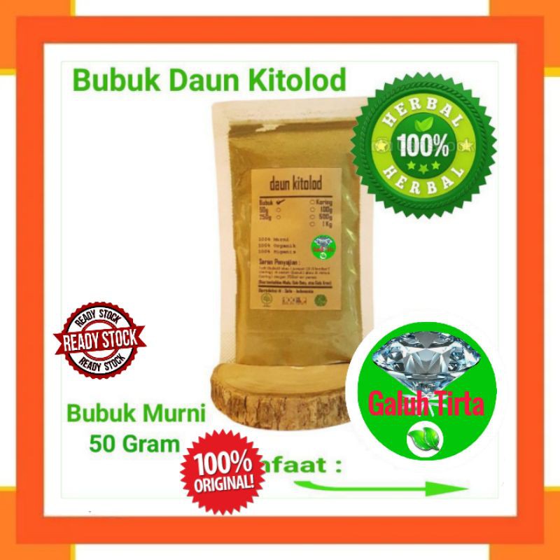 

BUBUK DAUN KITOLOD KEMBANG JANGAR BUBUK HALUS MURNI ORIGINAL 50 GRAM - ISOTOMA LONGIFLORA