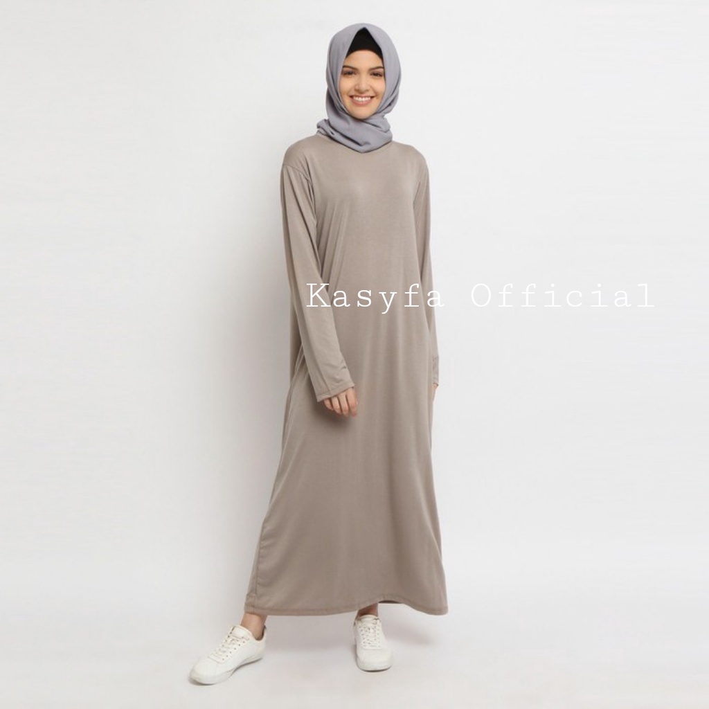 INNER GAMIS LENGAN PANJANG // LAURA INNER GAMIS JERSEY