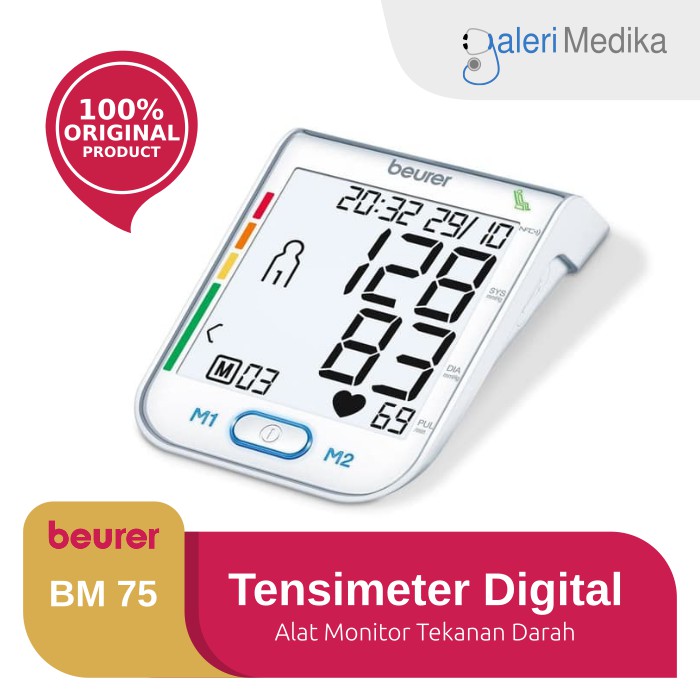 Tensimeter Digital Beurer BM-75 / BM 75 / BM75 - Alat Ukur Tekanan Darah Brand Jerman