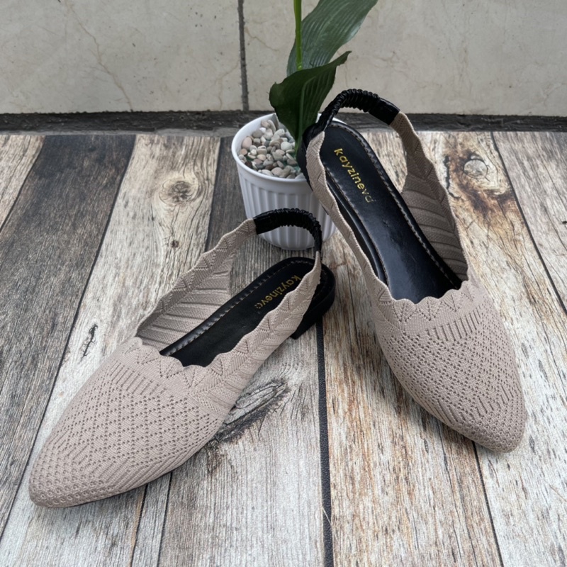 Kayzineva Sepatu Falat Wanita Rajut Import AC18