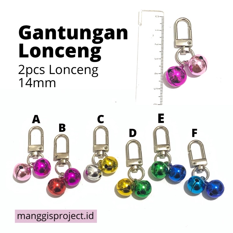Gantungan Lonceng Tas / Krincing Klintingan Tambahan Kalung
