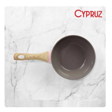 Cypruz FP-0900 Pink Fry Wok Wajan Cekung Induksi Ceramic Coating 20 cm