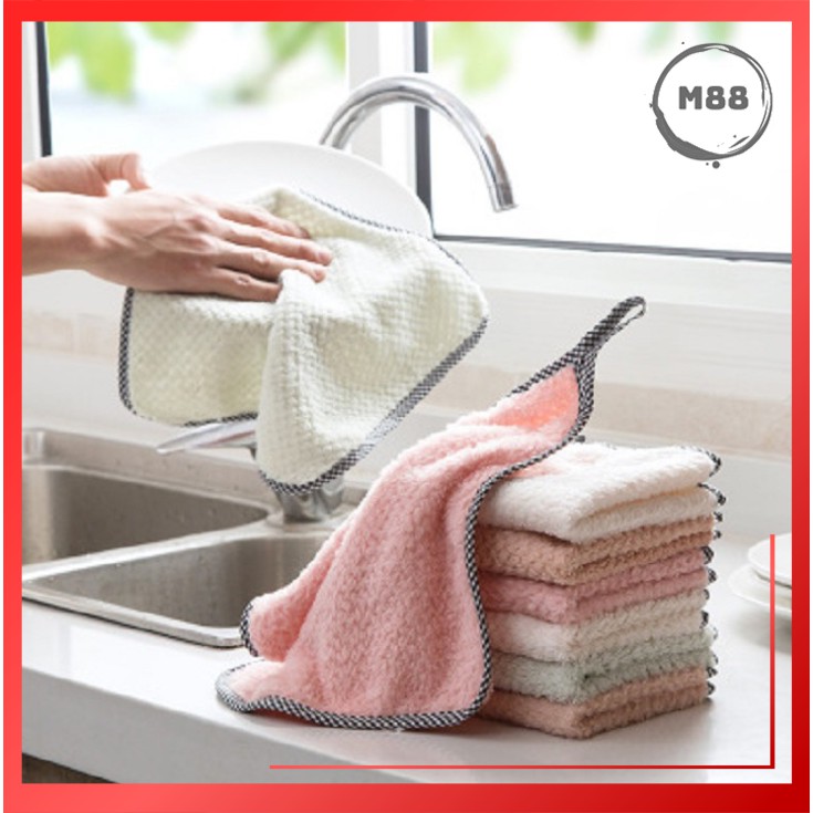 Kain Lap Tangan Gantung Hand Towel Microfiber Lap Microfiber Dapur Kain Lap Microfiber