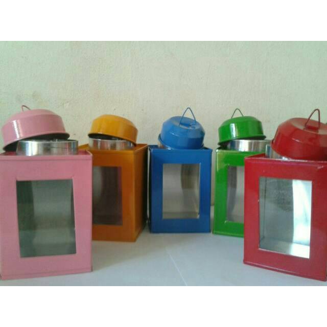 Toples mini kaleng kerupuk - toples unik - toples jadul
