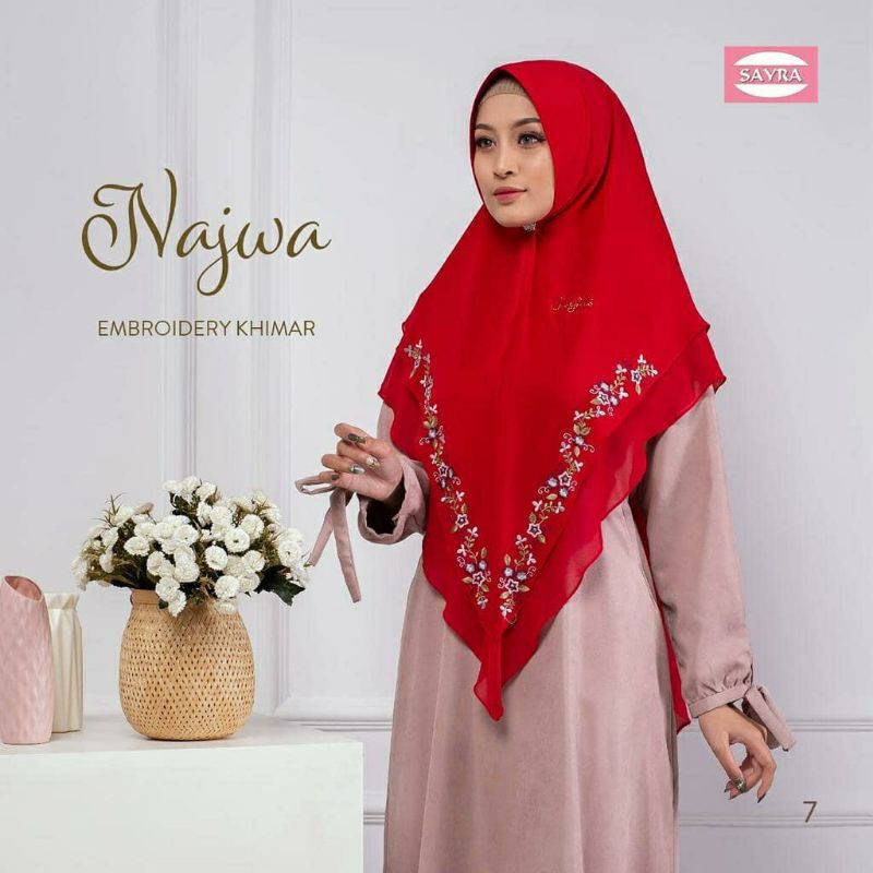 KHIMAR SAYRA BORDIR NAJWA