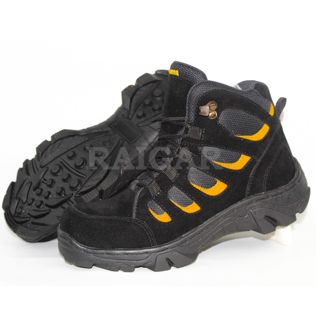 Raigar Eagle Sepatu Pria Boots Safety Ujung Besi Original Septi 6 inci Kuat Ringan Keren