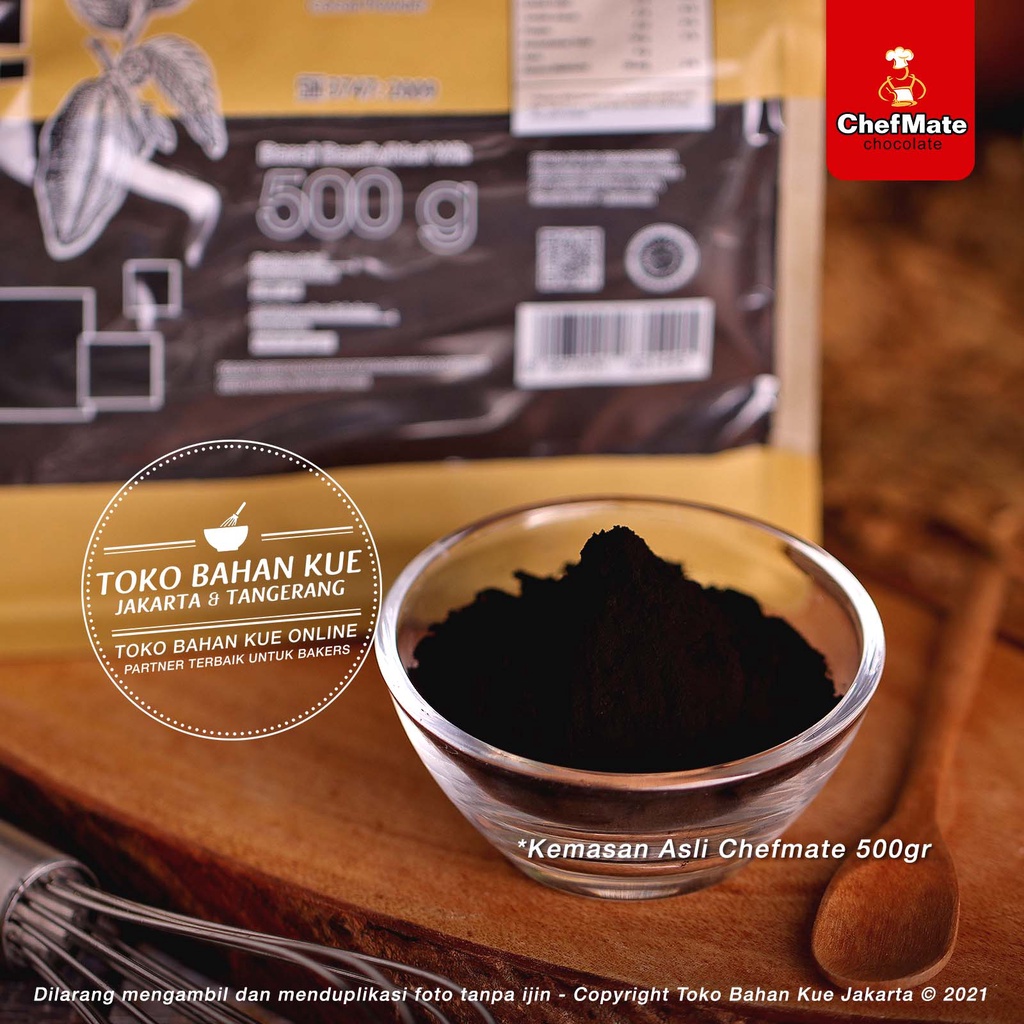 

Chefmate Black Pure Cocoa Powder 100gr Repack Cokelat Bubuk Murni Premium Warna Hitam Noir
