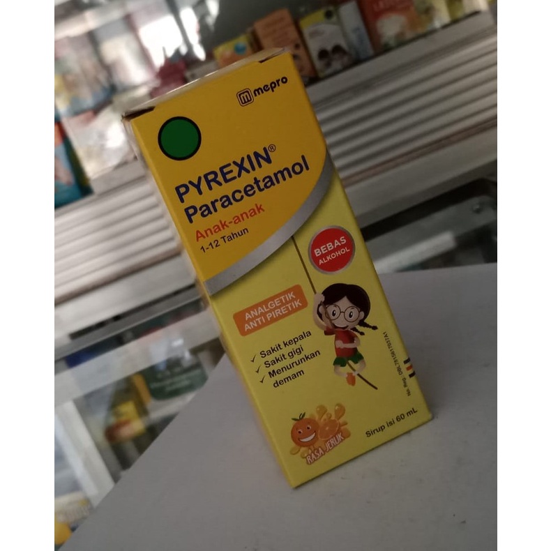 Pyrexin Paracetamol Sirup 60 mL Rasa Jeruk