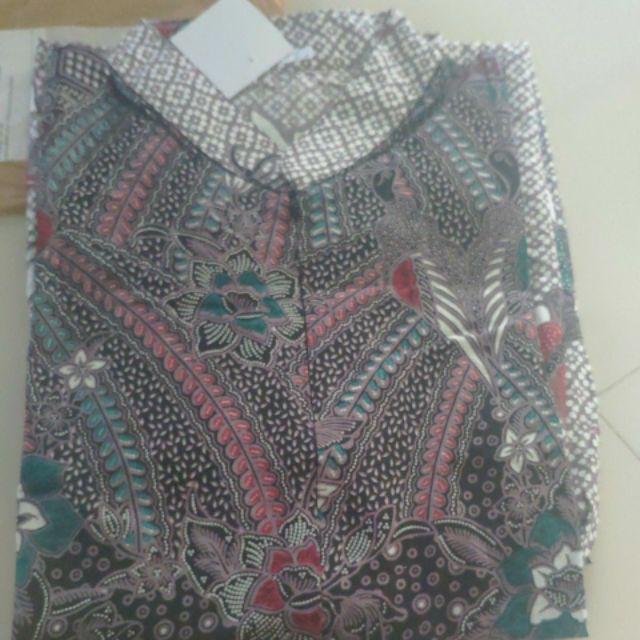 Ms Gamis Batik Sriwedari Maxi Super Jumbo Xxxxl Ld 104cm. Bumil/busui Katun Sogan