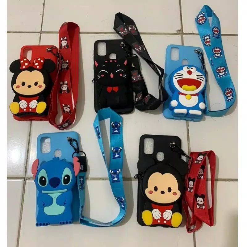 Softcase Hp dompet  +Tali Vivo Y12/Y15/Y17