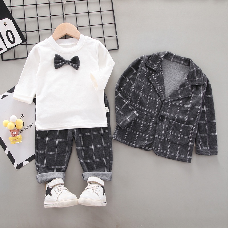 Kupu Stelan Jas Anak Cowok Setelan Baju Tuxedo Dasi Kupu Laki Laki Gaya Keren Korean Style