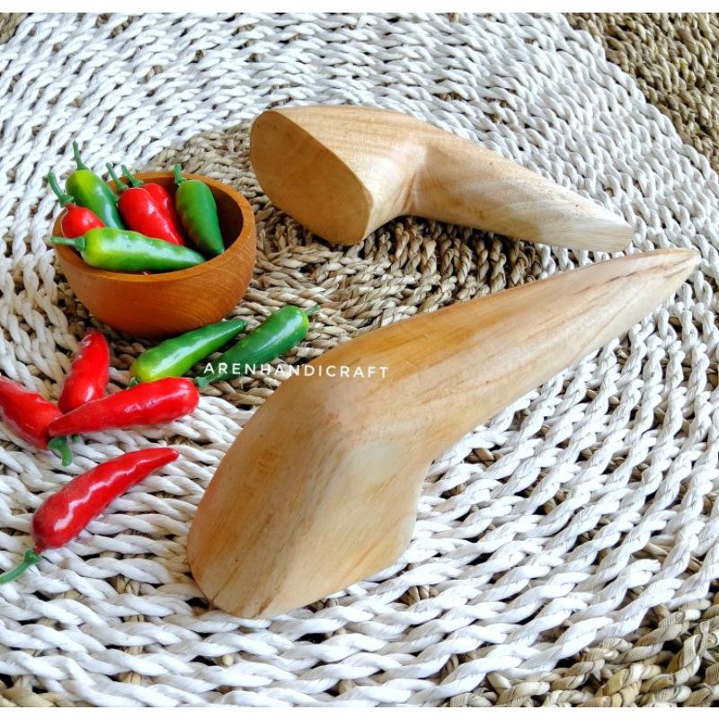 ARENHANDICRAFT Uleg sedang kayu mahoni