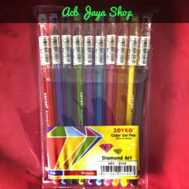 

Joyko Gel Pen GPC - 310S (Diamond Art 10 Colors) Pulpen Warna GPC-310 Murah (Acb Berkah Stationery)