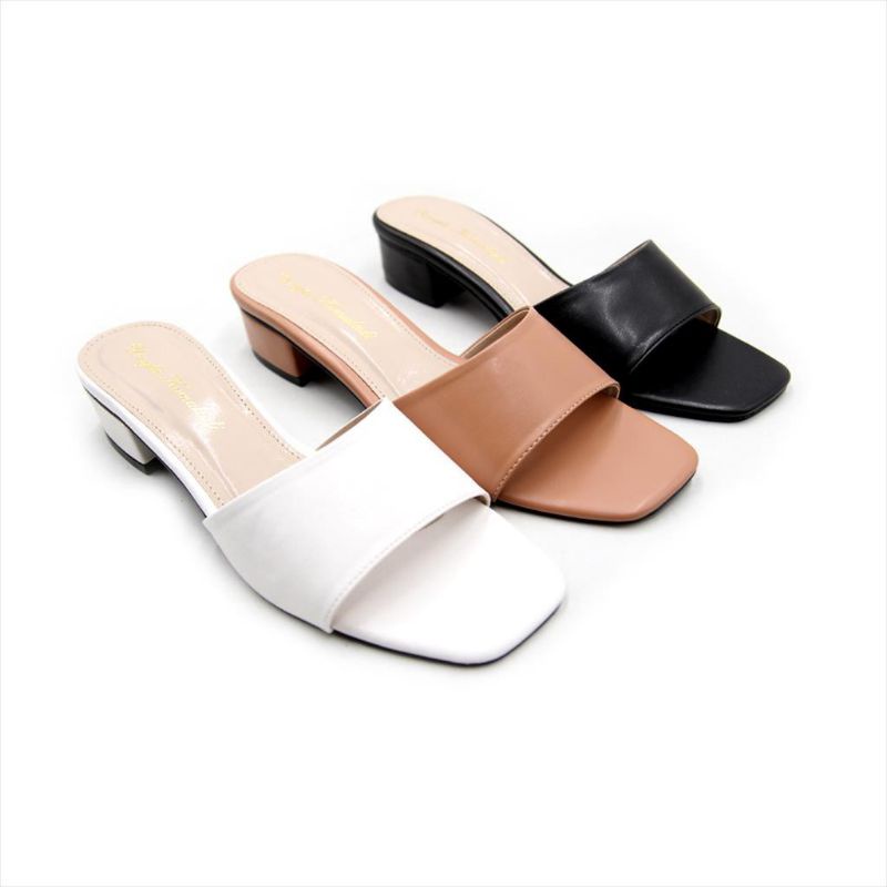 Sandal wanita Hak tahu 3cm kokop slop SA95