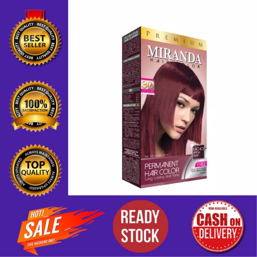FZ -- Miranda Hair Color ( MC 10 Wine Red ) 30ml