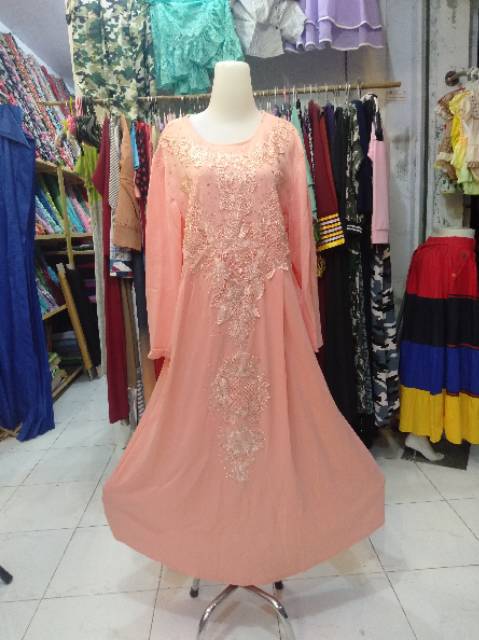 Gamis payet jumbo gamis big size gamis pesta jumbo