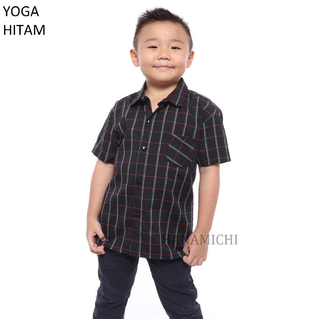 Hanamichi YOGA Baju Kemeja Anak Lengan Pendek