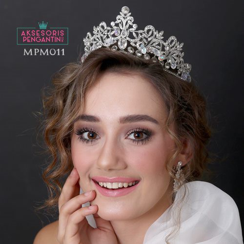 [READY STOCK] AKSESORIS PENGANTIN WANITA CROWN WEDDING MAHKOTA BRIDAL MPM011