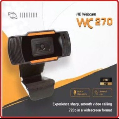 Webcam illusion WC 270 HD 720p With Build in Mic Web cam Camera Live HD